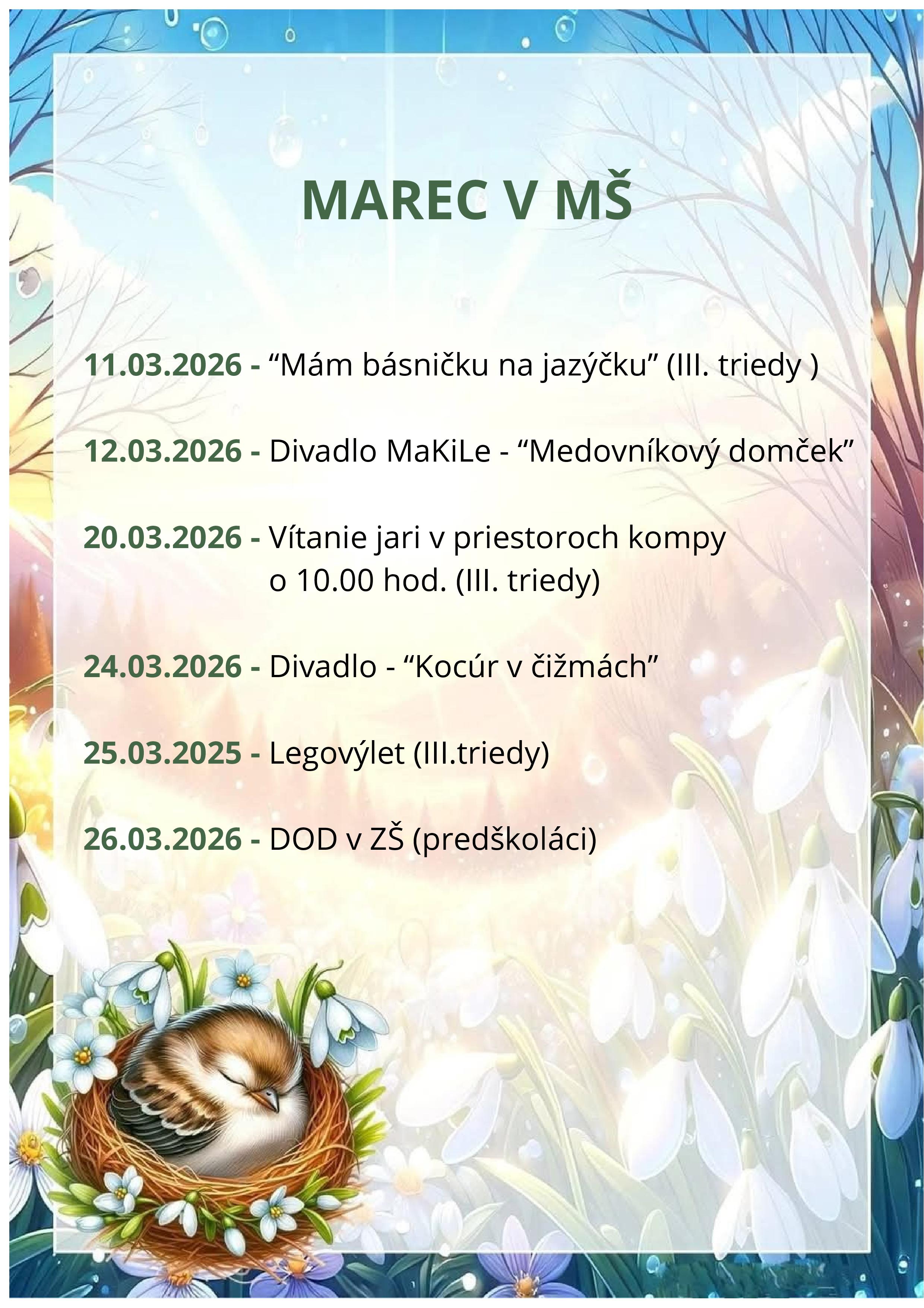 MAREC V MŠ